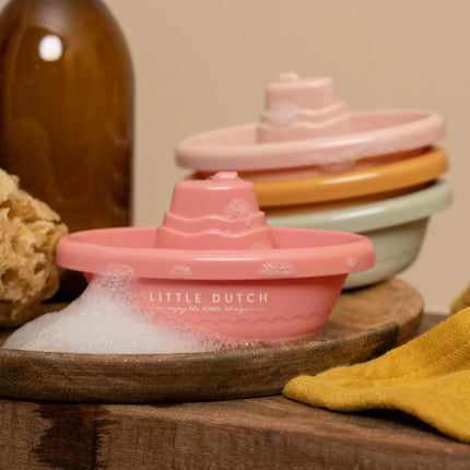 Barchette da Bagno Impilabili Rosa 4m+