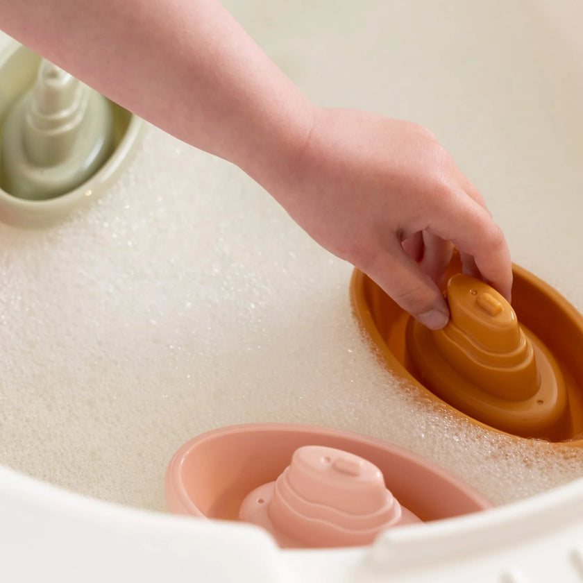 Barchette da Bagno Impilabili Rosa 4m+