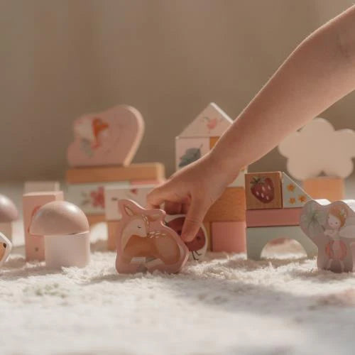 Blocchi da Costruzione in Legno Fairy Garden 2+
