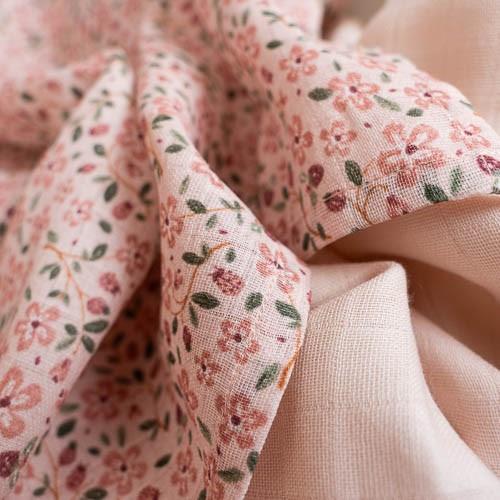 Set di Mussole in Cotone Bio Fairy Blossom 70 cm