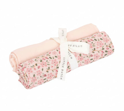 Set di Mussole in Cotone Bio Fairy Blossom 70 cm