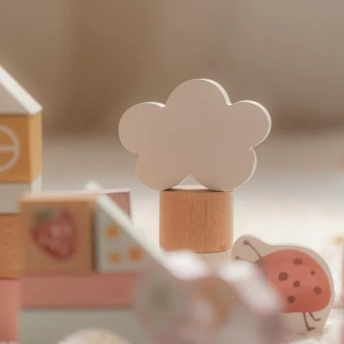 Blocchi da Costruzione in Legno Fairy Garden 2+