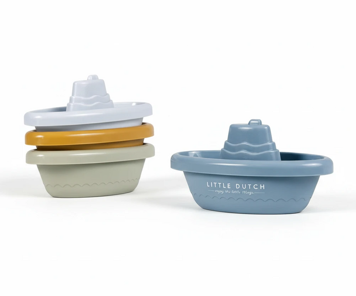 Barchette da Bagno Impilabili Blu 4m+