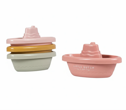 Barchette da Bagno Impilabili Rosa 4m+