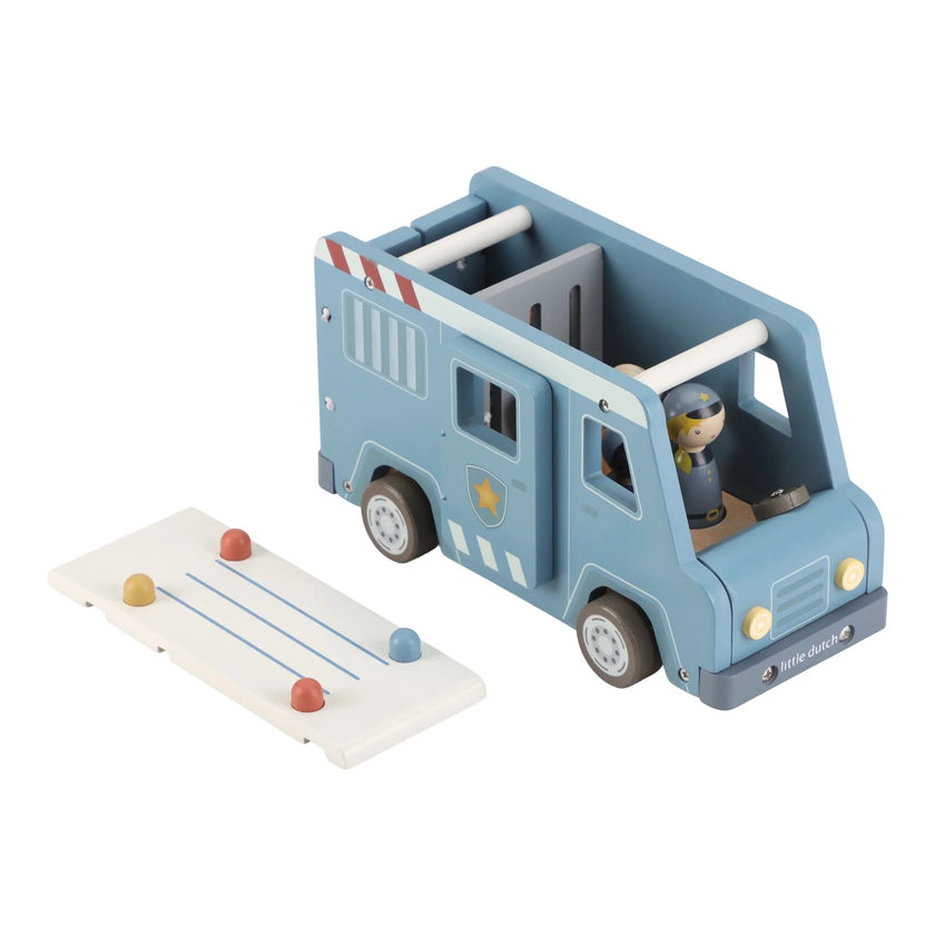 Macchina Grande della Polizia in Legno 2+