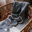 Mussola di Cotone Newborn Blu 120cm