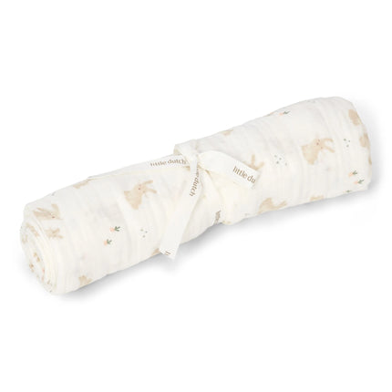 Mussola di Cotone Bio Baby Bunny 120 cm