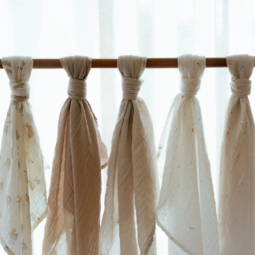 Set di Mussole in Cotone Bio Essentials 70 cm