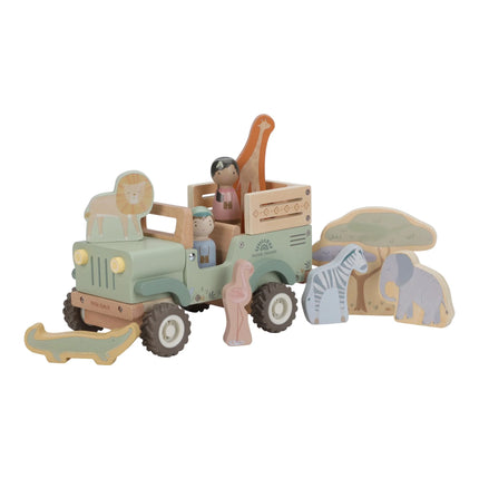 Auto in Legno con Animali Safari Friends 18m+