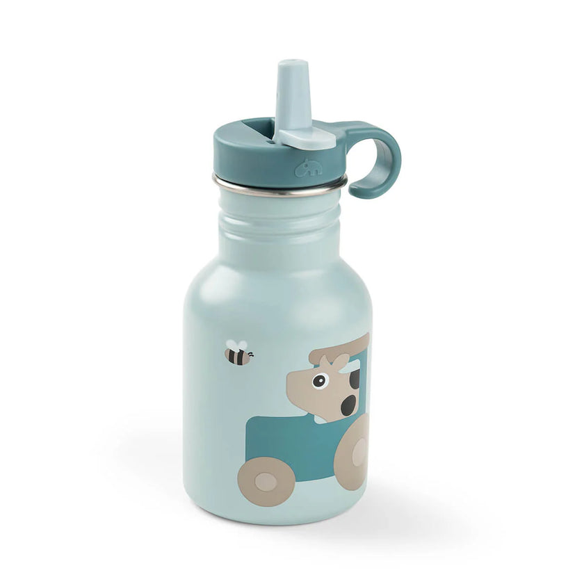 Borraccia in Metallo 350 ml - Tiny Farm - Blu