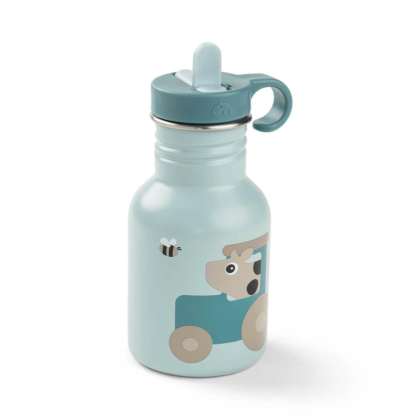 Borraccia in Metallo 350 ml - Tiny Farm - Blu