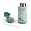 Borraccia Antigoccia in Metallo 340 ml - Tiny Farm - Blu