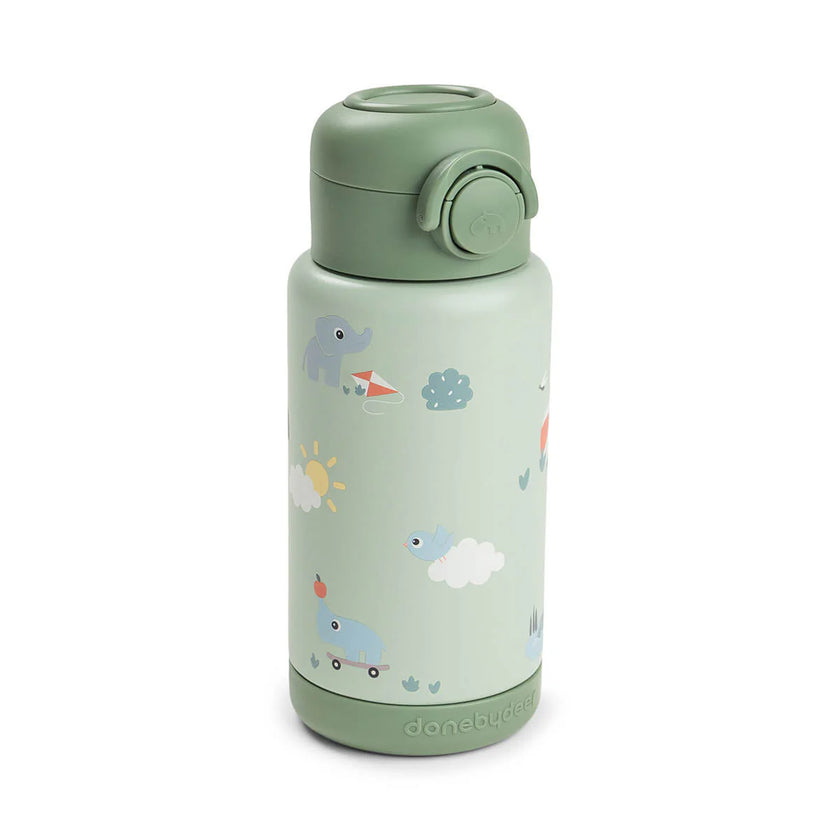 Borraccia Antigoccia in Metallo 340 ml - Playground - Verde