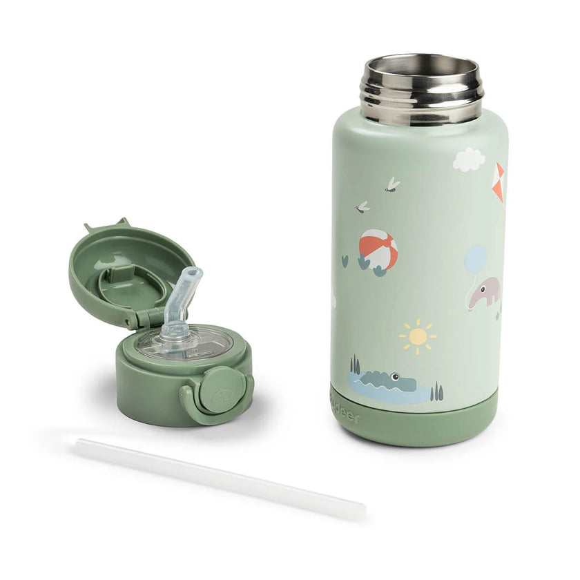 Borraccia Antigoccia in Metallo 340 ml - Playground - Verde