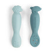 Set 2 Cucchiai da Apprendimento in Silicone - Tiny Farm - Blu