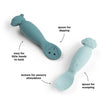 Set 2 Cucchiai da Apprendimento in Silicone - Tiny Farm - Blu