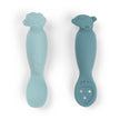 Set 2 Cucchiai da Apprendimento in Silicone - Tiny Farm - Blu