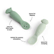 Set 2 Cucchiai da Apprendimento in Silicone - Tiny Farm - Verde