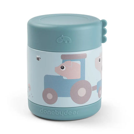 Porta Pranzo Termico - Tiny Farm - Blu - 300ml