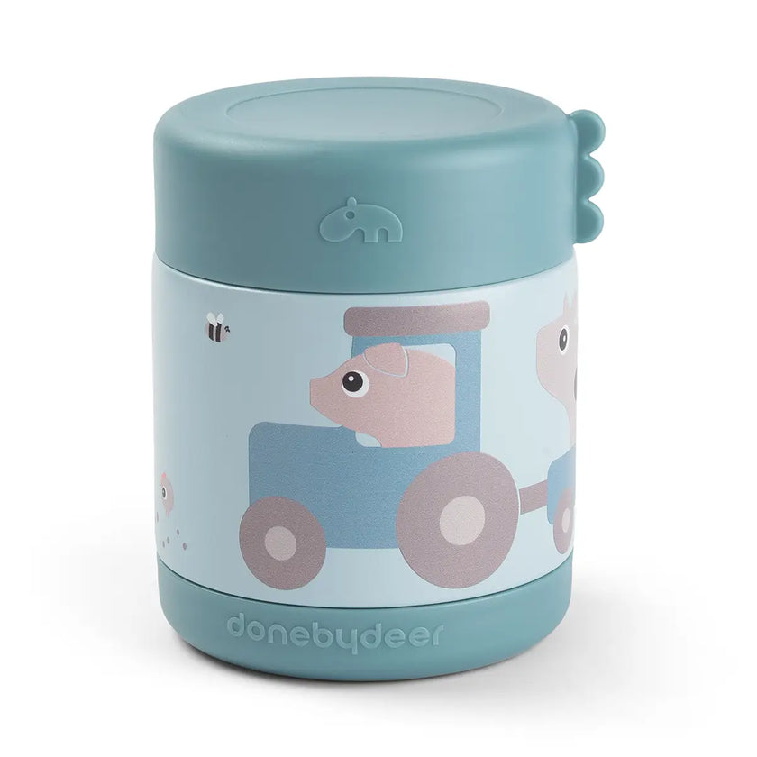 Thermos Pappa - Tiny Farm - Blu - 300ml