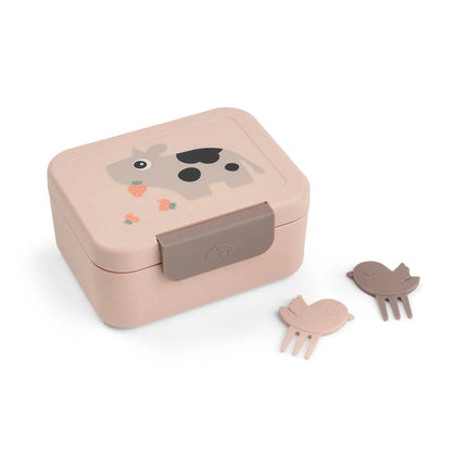 Porta Pranzo/Merenda con Forchettine - Tiny Farm Rosa