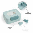 Porta Pranzo/Merenda con Forchettine - Tiny Farm Blu