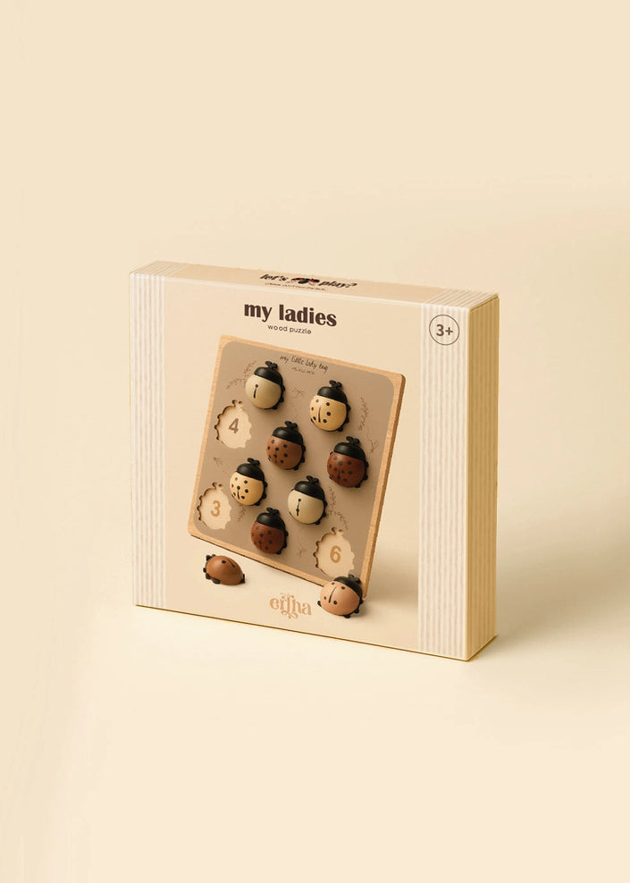 Puzzle in Legno Coccinelle XXL con Incastri 3+