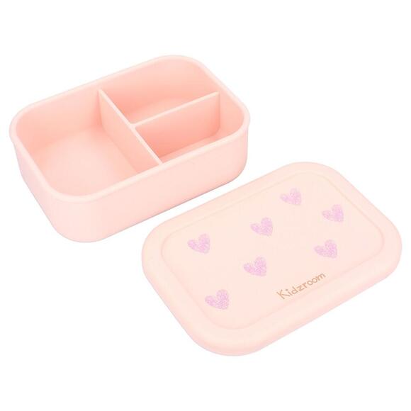 Lunch Box in Silicone - Cuori Rosa