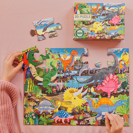 Puzzle da 20 pezzi Dinosaur Land 3+