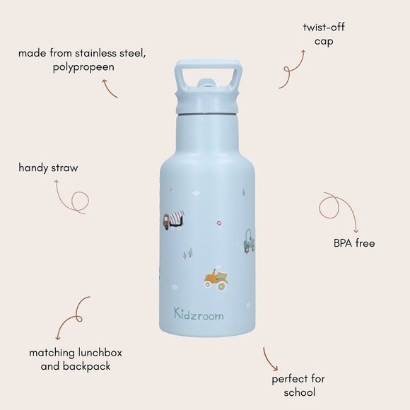 Borraccia Termica  Sweet Sips 350 ml - Veicoli Azzurro