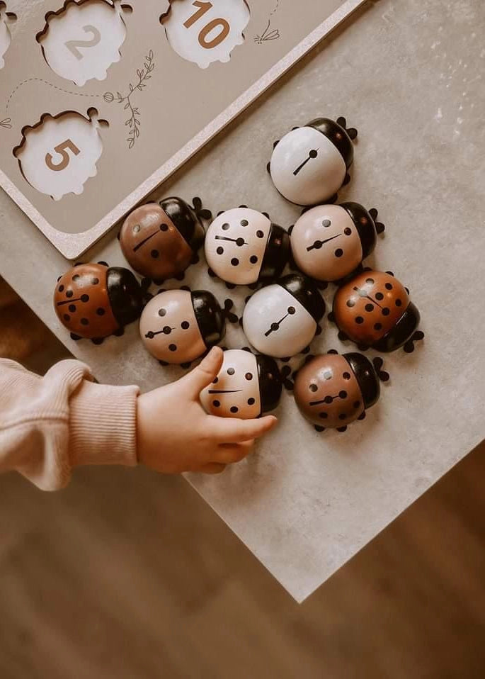 Puzzle in Legno Coccinelle XXL con Incastri 3+