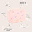 Lunch Box in Silicone - Cuori Rosa