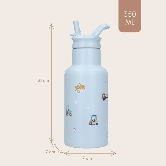Borraccia Termica  Sweet Sips 350 ml - Veicoli Azzurro