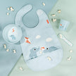 Bavaglio Impermeabile con Tasca - Playground - Blu - Certificato OEKO-TEX
