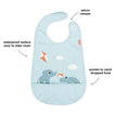 Bavaglio Impermeabile con Tasca - Playground - Blu - Certificato OEKO-TEX