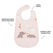 Bavaglio Impermeabile con Tasca - Playground - Rosa - Certificato OEKO-TEX