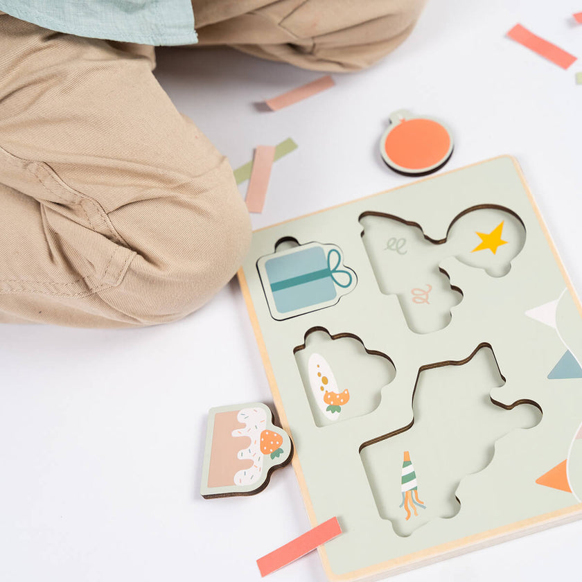 Puzzle a Incastro Celebration - Legno - 12m+