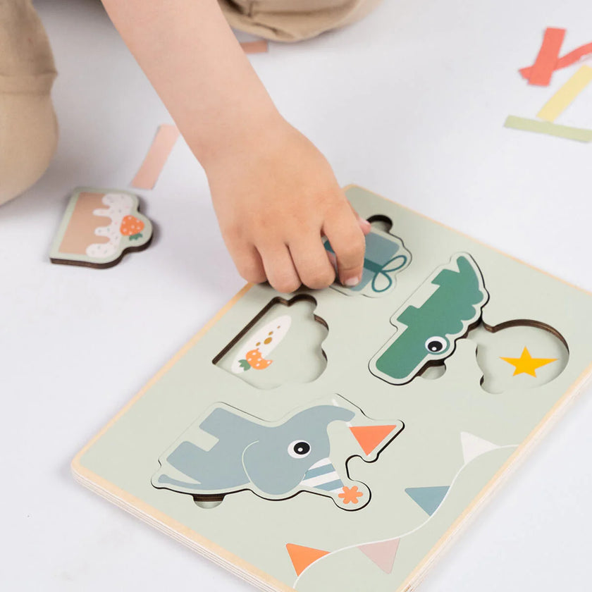 Puzzle a Incastro Celebration - Legno - 12m+