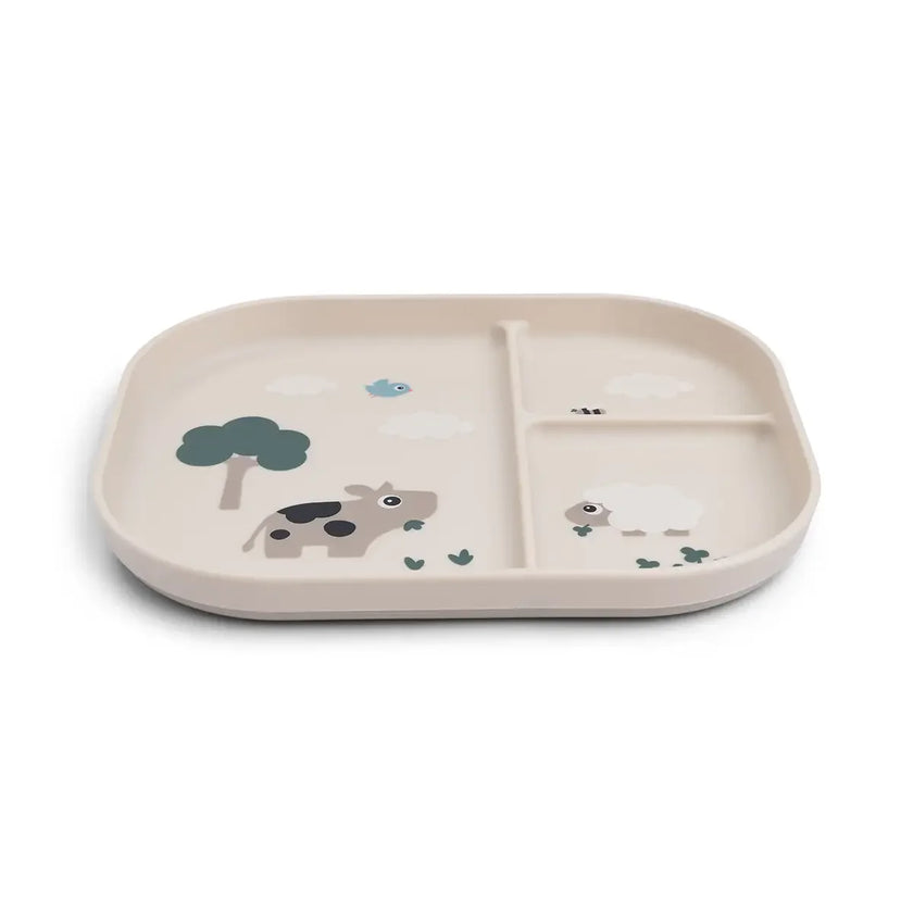 Piatto con Scomparti Tiny Farm - Sabbia