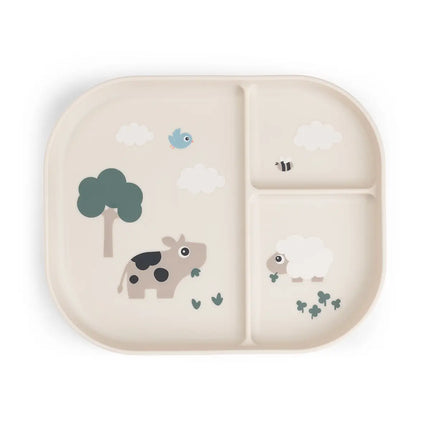 Piatto con Scomparti Tiny Farm - Sabbia