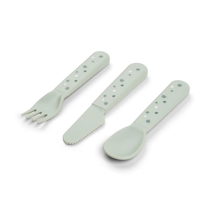 Set Posate da Apprendimento - Happy Dots - Verde