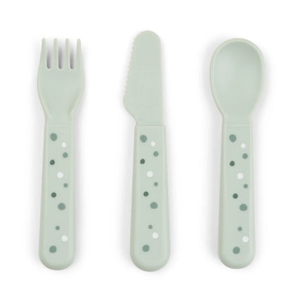 Set Posate da Apprendimento - Happy Dots - Verde
