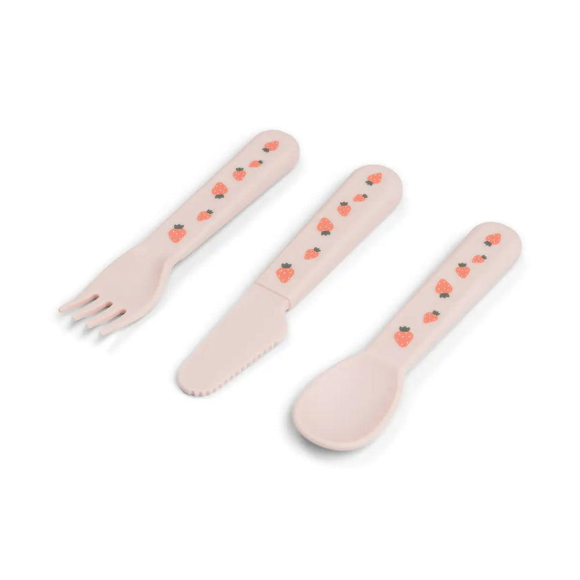 Set Posate da Apprendimento - Tiny Farm - Cipria