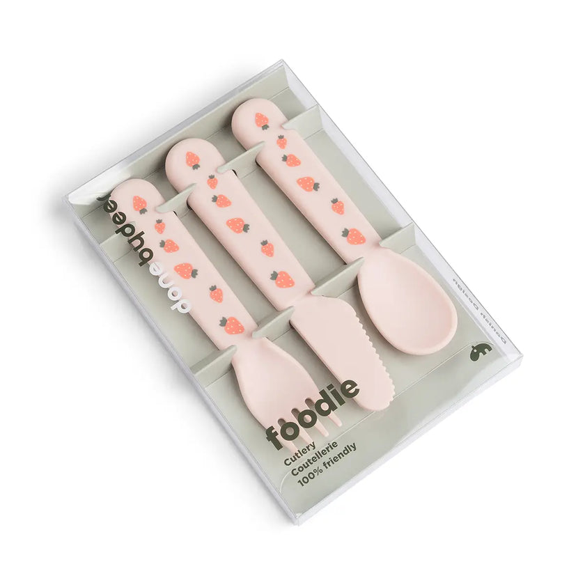 Set Posate da Apprendimento - Tiny Farm - Cipria