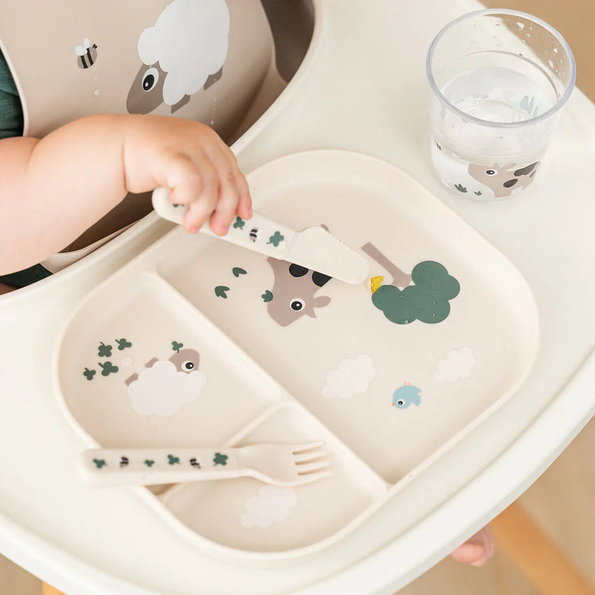 Set Posate da Apprendimento - Tiny Farm - Sabbia