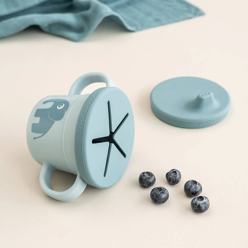 Tazza con Beccuccio e Snack Foodie - Elphee - Blu
