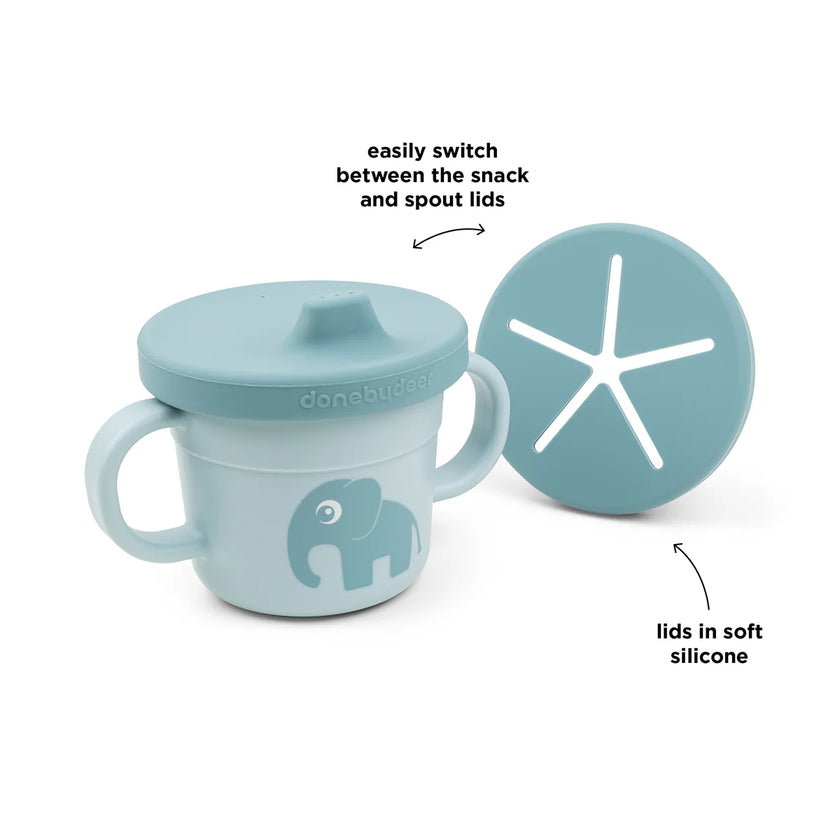 Tazza con Beccuccio e Snack Foodie - Elphee - Blu