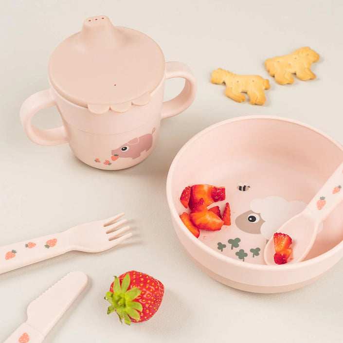 Tazza con Beccuccio e Manici - Tiny Farm - Cipria
