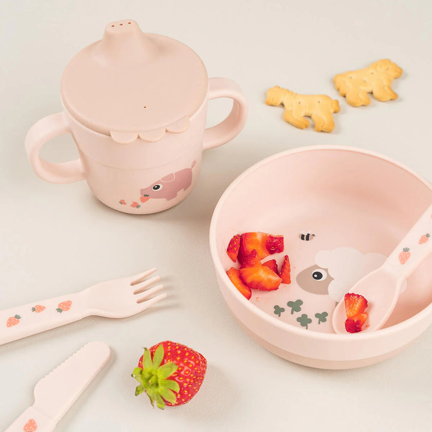 Tazza con Beccuccio e Manici - Tiny Farm - Cipria