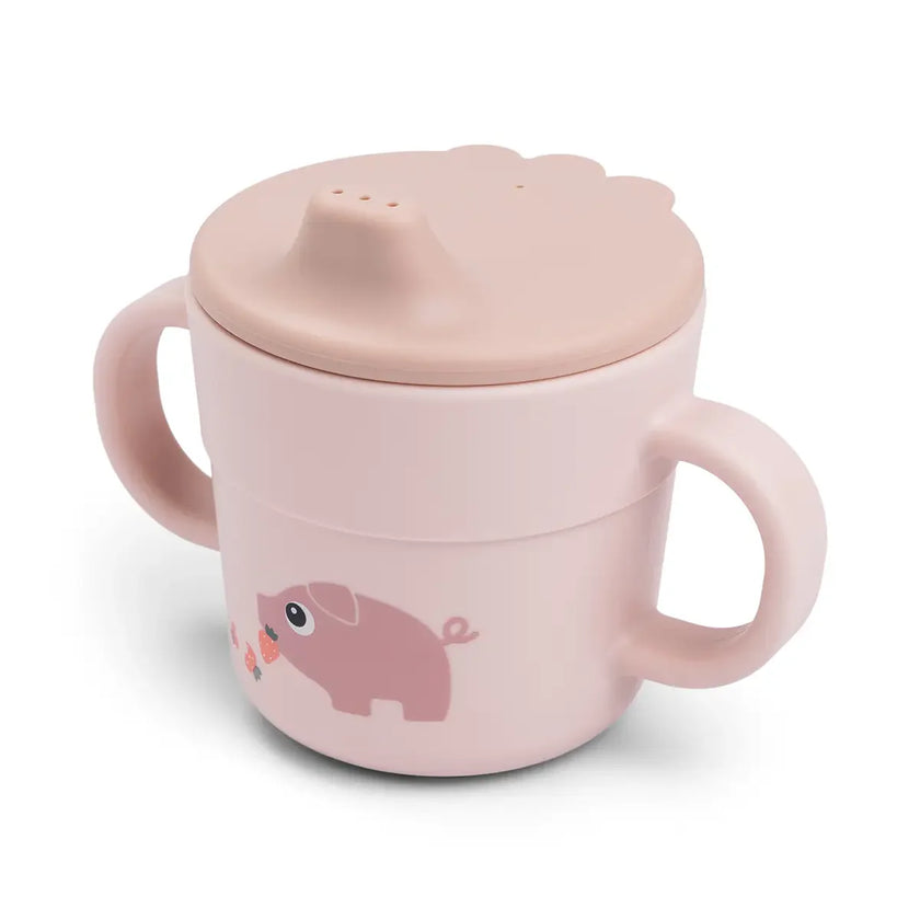 Tazza con Beccuccio e Manici - Tiny Farm - Cipria